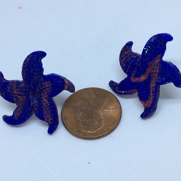 Unique Handmade Polymer Clay Post Earrings - Picture 5 of 6